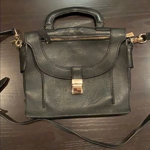 Botkier black leather satchel bag.
